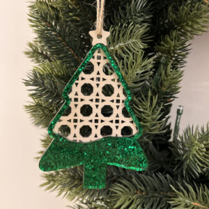 Drewniana bombka 3D - CHOINKA