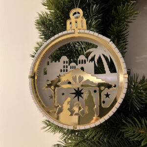 Złota bombka 3D - SZOPKA POZŁACANA