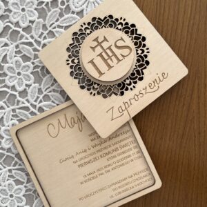 ZAPROSZENIE NA KOMUNIĘ -duża hostia