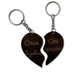 Brelok DWIE POŁÓWKI SERCA