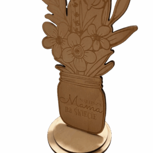 Drewniane kwiatki – wieczny bukiet z serca na Dzień Mamy