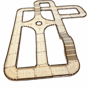 Drewniany tor samochodowy maxi