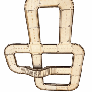 Drewniany tor samochodowy mini